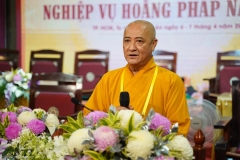 HT.Thích Huệ Thông chia sẻ 'Hiến chương Giáo hội Phật giáo Việt Nam sửa đổi lần thứ VII' tại Khóa tập huấn Nghiệp vụ Hoằng pháp 2024